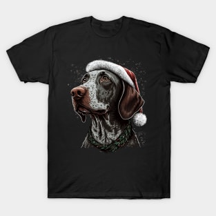 Pointer dog christmas T-Shirt